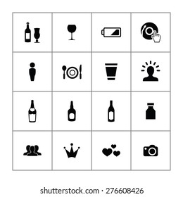 bar icons universal set for web and mobile 