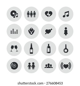 bar icons universal set for web and mobile 