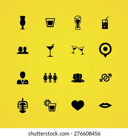 bar icons universal set for web and mobile 