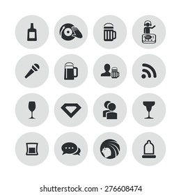 bar icons universal set for web and mobile 