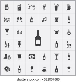 bar icons universal set for web and mobile