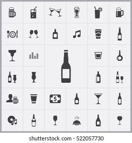 bar icons universal set for web and mobile