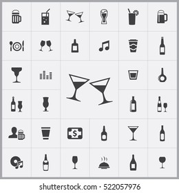 bar icons universal set for web and mobile