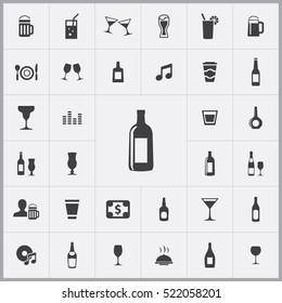 bar icons universal set for web and mobile