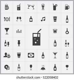 bar icons universal set for web and mobile