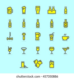 Bar icons vector