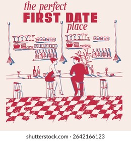 bar items icon vector coctail lover vine bar table cafeine croissant drink night party brush abstract  fashion hand drawn market fresh shopping sketch skech hand drawn drink date table cafe