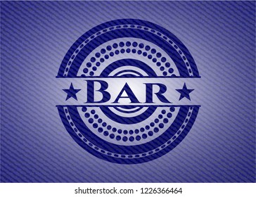 Bar with jean texture