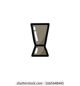 Bar Jigger Doodle Icon, Vector Illustration