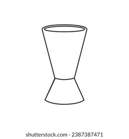 Icono de la línea de la barra en fondo blanco. Signo vectorial de la barra. estilo plano
