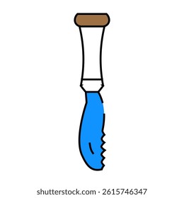 bar knife bartender line icon vector. bar knife bartender sign. isolated symbol illustration