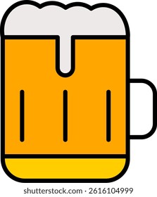 Bar Line Filled Vector Icon Design
