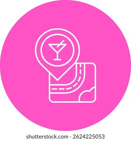 Bar Line vector Icon Design
