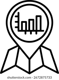 Bar Line vector Icon Design