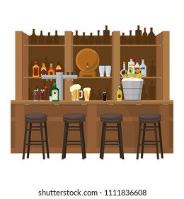 bar liquor beverages with chairs objects