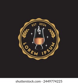Bar Live Music Logo Template