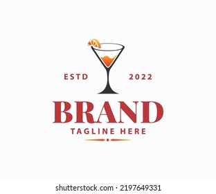 Bar Logo Design Template. Cocktail Bar Logo Template	