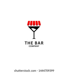 Bar Logo Design, Wine, Drink and Store Icon
