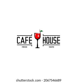 bar logo illustration vector, glass of wine vector