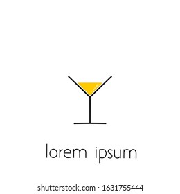 bar logo with a simple concept. suitable for various design purposes.