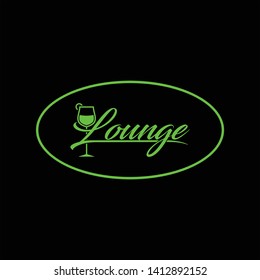 Bar Lounge Vector sign for led screen