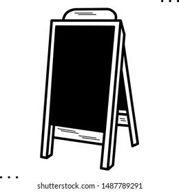 Bar menu display icon in outline style