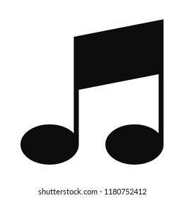 Bar musical note icon. Simple illustration of bar musical note vector icon for web design isolated on white background