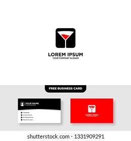 Bar And Night Club Logo, Free Business Card