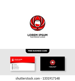 Bar And Night Club Logo, Free Business Card