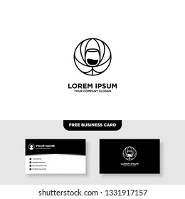 Bar And Night Club Logo, Free Business Card