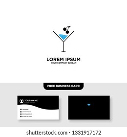 Bar And Night Club Logo, Free Business Card