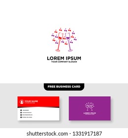 Bar And Night Club Logo, Free Business Card