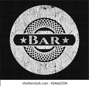 Bar on blackboard