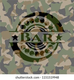 Bar on camouflage texture
