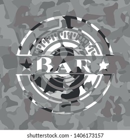 Bar on grey camo pattern