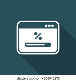 Bar progress computer icon
