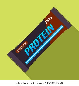 A bar of protein in the package. Food for athletes. vector illustration isolated illustration