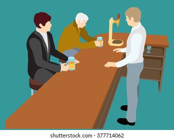 bar pub beer drink bartender barman.
