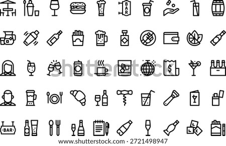 Bar And Pub Icons Simple vector icon. Illustration symbol design template for web mobile UI element.