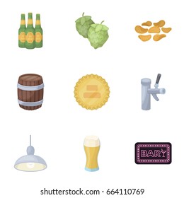 Bar, pub, restaurant, cafe .Pub set collection icons in cartoon style vector symbol stock illustration web.