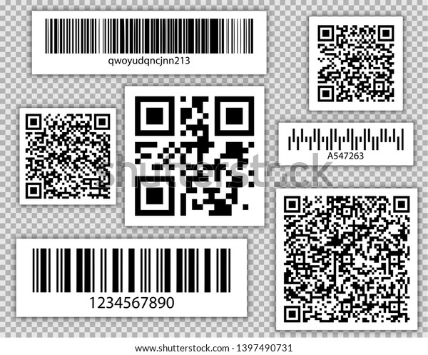 Bar Qr Codes Set Vector Packaging: เวกเตอร์สต็อก (ปลอดค่าลิขสิทธิ์ ...