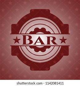 Bar red emblem