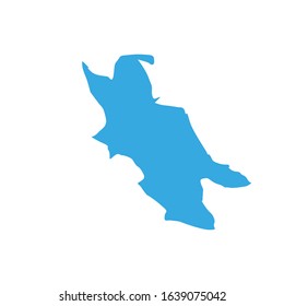 bar region map in country of Montenegro