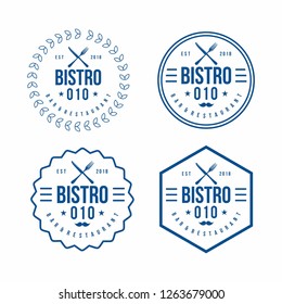 bar or restaurant logo concept