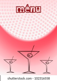 Design-Vorlage für Bar-Restaurant-Menü