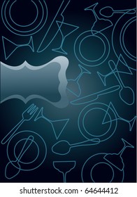 bar and restaurant pattern template