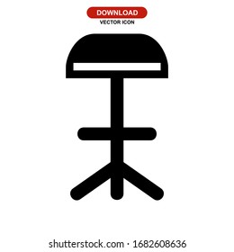 bar seat icon or logo isolated sign symbol vector illustration - high quality black style vector icons
