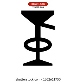 bar seat icon or logo isolated sign symbol vector illustration - high quality black style vector icons
