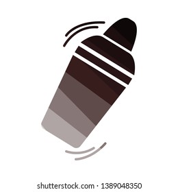 Bar Shaker Icon. Flat Color Ladder Design. Vector Illustration.