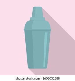 Bar shaker icon. Flat illustration of bar shaker vector icon for web design